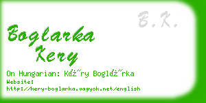 boglarka kery business card